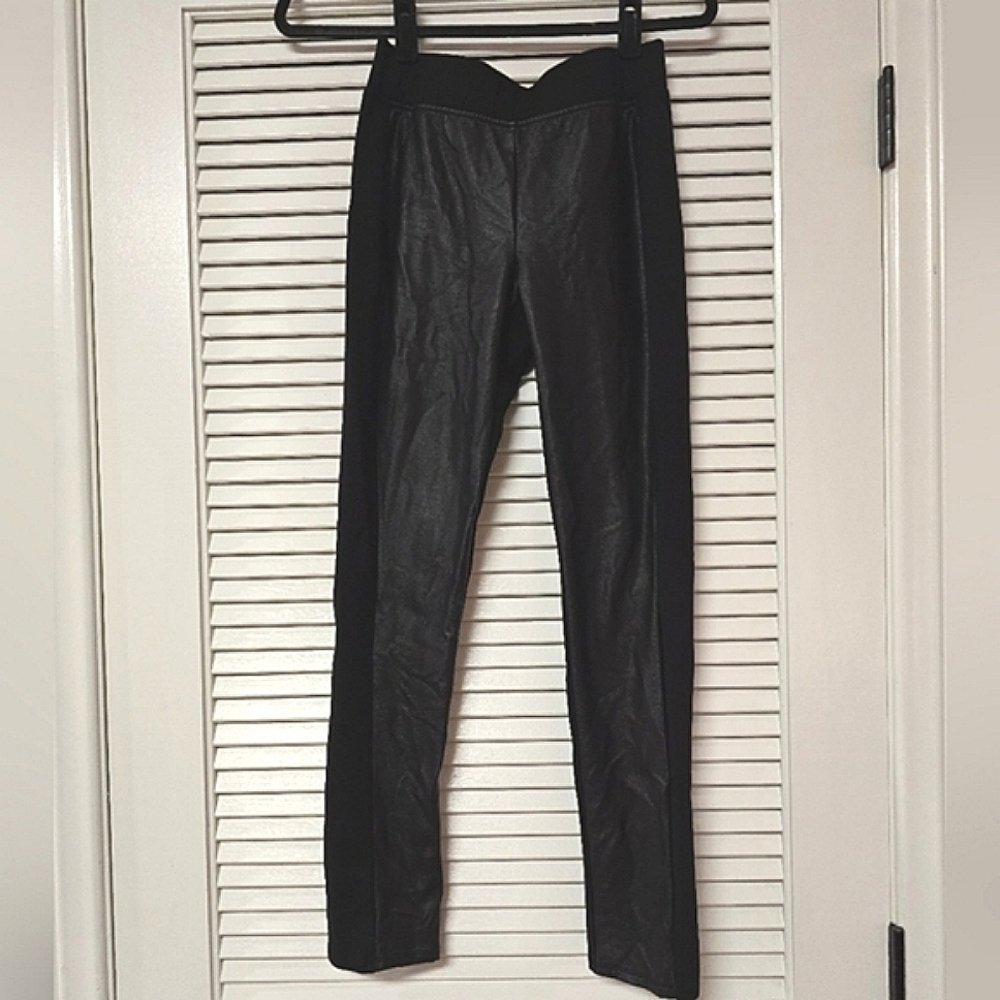 NIC+ZOE - Black & Faux Leather Leggings